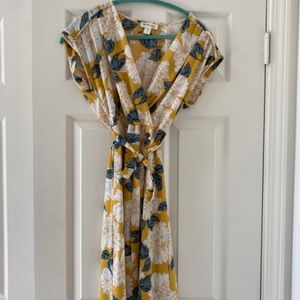 🌻Anthropologie Floral Tea Length Dress 0🌻